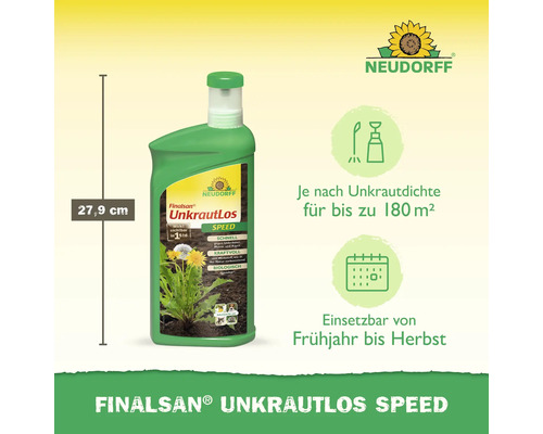 Finalsan UnkrautLos Speed Unkrautvernichter, Flasche mit einer Höhe von 27,9 cm