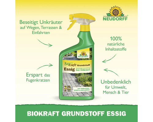 Neudorff BioKraft Grundstoff Essig Unkrautmittel im Sprühflasche