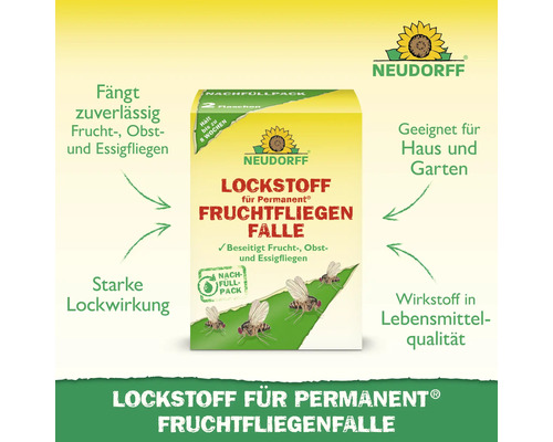 Neudorff Lockstoff für Permanent Fruchtfliegenfalle Nachfüllpack