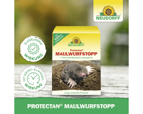 Neudorff Protectan Maulwurfstopp Packung zur effektiven Maulwurfvertreibung