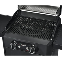 Gasgrill mit Grillrost und Bedienelementen