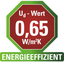 Ud-Wert 0,65 W/m²K energieeffizient