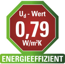 Energieeffizienz Siegel mit Ud-Wert 0,79