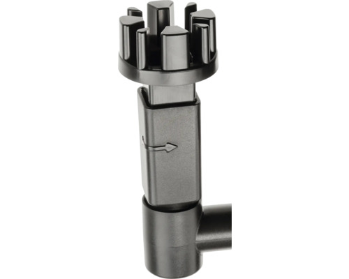 Nahaufnahme einer Kupplung für Gartenbewässerungssysteme