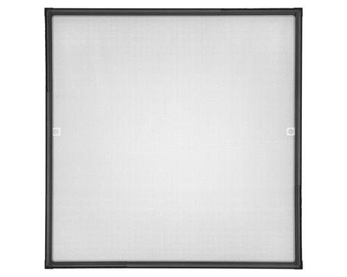 Fliegengitter für Fenster tesa FALT Faltrahmen anthrazit stufenlos von 80x80 cm bis 140x140 cm teleskopierbar