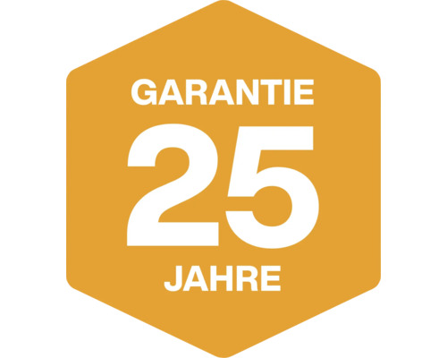 25 Jahre Garantie