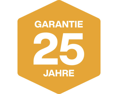 25 Jahre Garantie