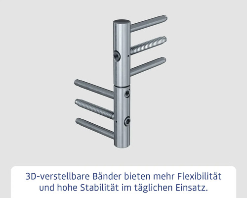 3D-verstellbares Band für mehr Flexibilität und Stabilität