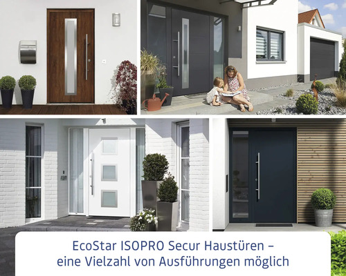 EcoStar ISOPRO Secur Haustüren in verschiedenen Ausführungen