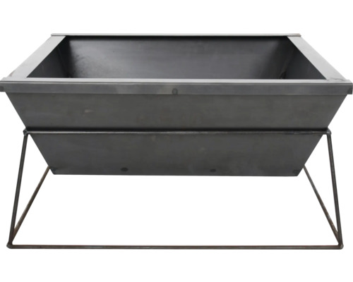 Blumenkasten aus Metall mit Ablage