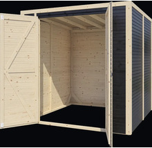 Gartenhaus Bertilo Cubico 3 Fineline 208 x 212 cm schwarz
