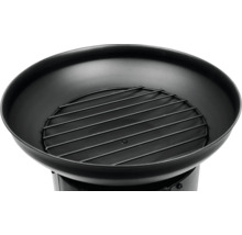 Feuerschale aus Metall mit Grillrost