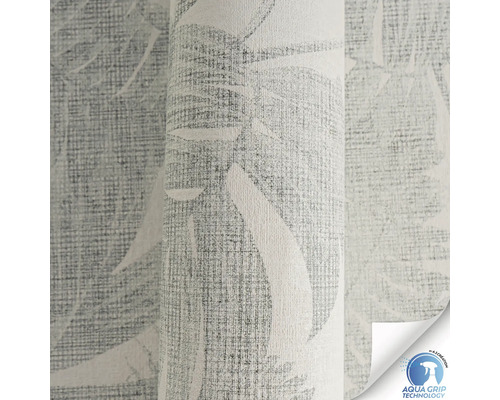 Detailansicht einer gemusterten Tapetenrolle mit Aqua Grip Technologie