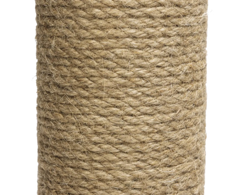 Nahaufnahme einer mit Sisal umwickelten Säule für Kratzbäume