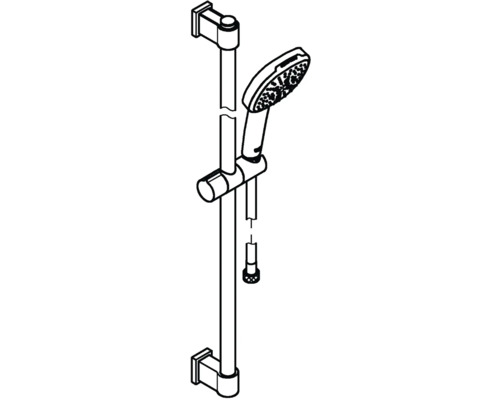 Duschstangenset mit Handbrause