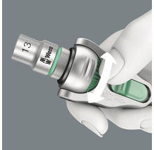 Wera Logo, Umschalthebel einer Wera Knarre mit 13er Nuss