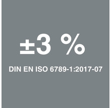 DIN EN ISO 6789-1:2017-07 Symbol für 3 Prozent