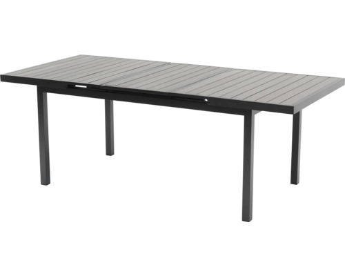 Ausziehbarer Gartentisch mit Aluminiumgestell