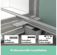 Fertigset Duschrinne hansgrohe RainDrain Match Plus 955 mm weiß matt 56217700 ohne Installationsset und den uBox Grundkörper