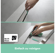 Fertigset Duschrinne hansgrohe RainDrain Match Plus 955 mm weiß matt 56217700 ohne Installationsset und den uBox Grundkörper