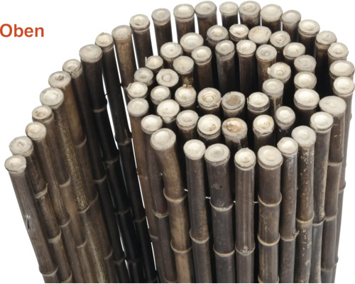 Bambusmatte aufgerollt