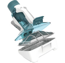 Explosionsdarstellung eines Staubsaugers in Einzelteilen