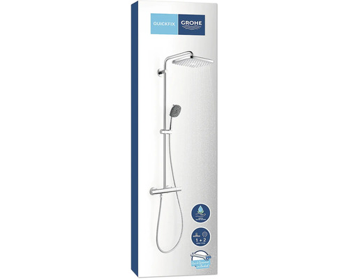 Grohe Quickfix Duschsystem mit Kopfbrause und Handbrause