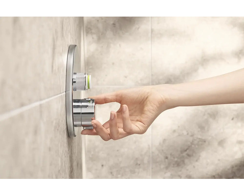 Hand bedient Duscharmatur zur Temperaturregulierung