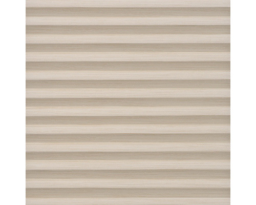 Nahaufnahme einer beigen Plissee-Jalousie