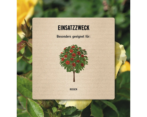 Symbol mit dem Hinweis zur Verwendung von Rosen.