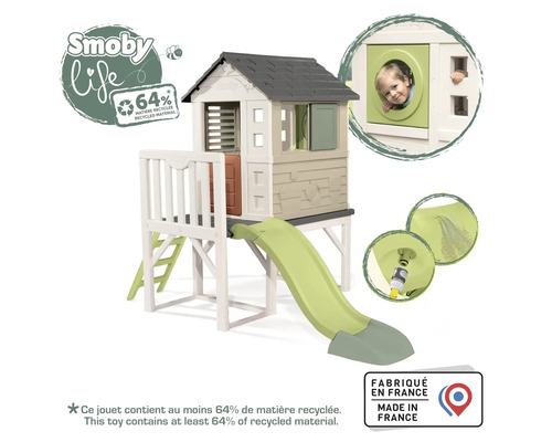 Smoby Life Spielhaus mit Rutsche und Wasseranschluss