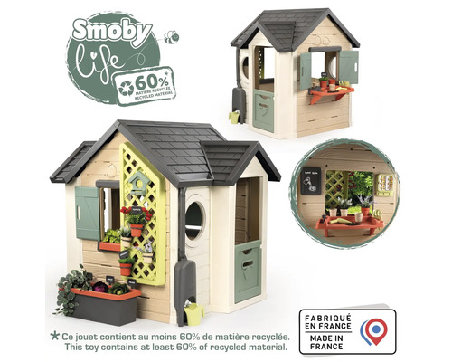 Smoby Life Spielhaus mit Gartenbereich und Zubehör