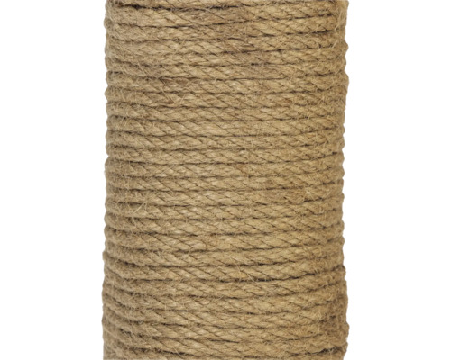 Nahaufnahme einer Rolle aus Jute- oder Sisalseil