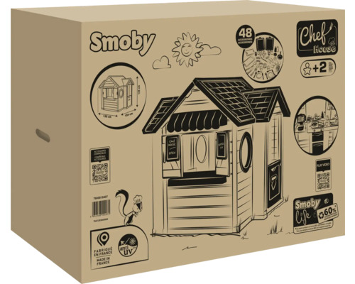 Smoby Chef House Spielhausverpackung mit Zubehör