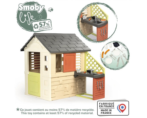 Smoby Spielhaus mit Küche und Zubehör