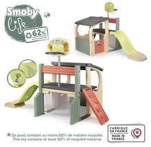 Smoby Klettergerüst mit Rutsche und Basketballkorb