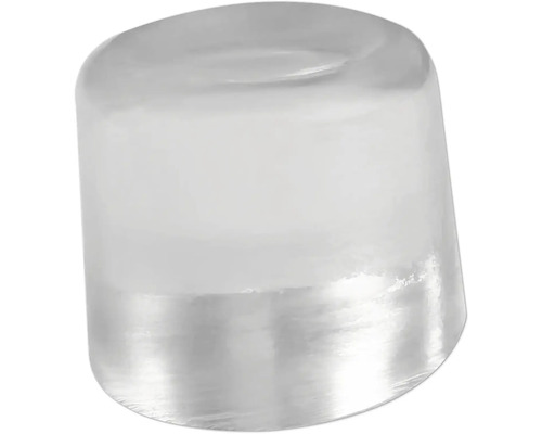 Möbelfuß aus transparentem Kunststoff