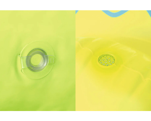 Detailansicht eines aufblasbaren Produkts mit Ventil