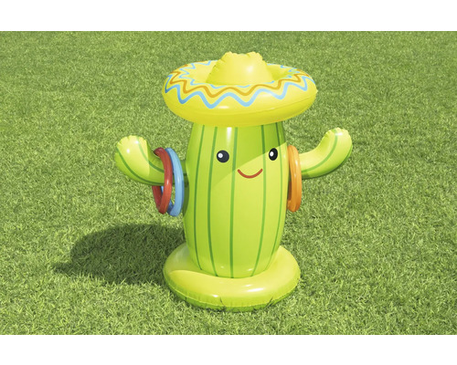 Aufblasbares Kaktus-Ringwurfspiel für den Garten
