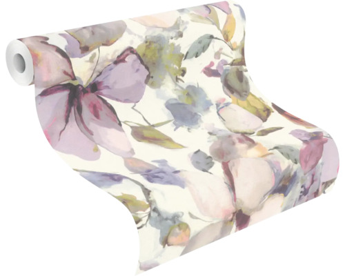 Tapetenrolle mit Blumenmuster