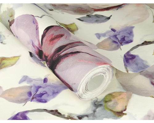 Tapetenrolle mit floralem Muster