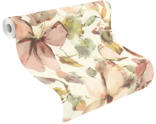 Tapetenrolle mit floralem Muster