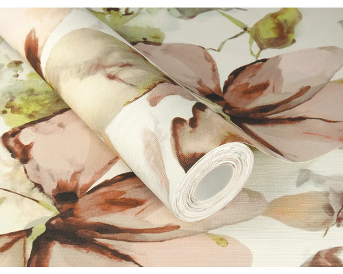 Tapetenrolle mit Blütenmuster