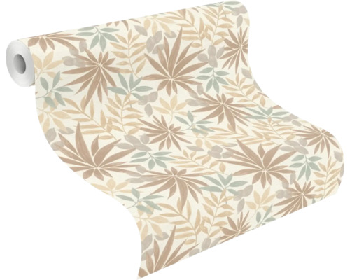 Tapetenrolle mit floralem Muster