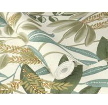 Tapetenrolle mit Blattmuster