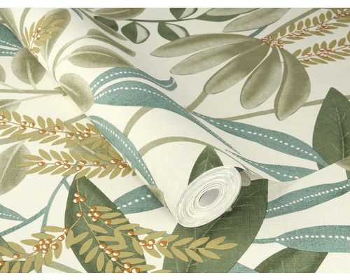 Tapetenrolle mit Blattmuster