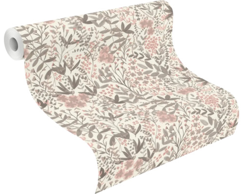 Tapetenrolle mit floralem Muster