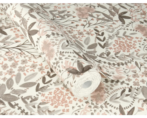 Tapetenrolle mit Blumenmuster