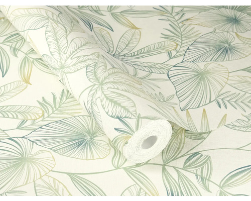 Tapetenrolle mit Blattmuster