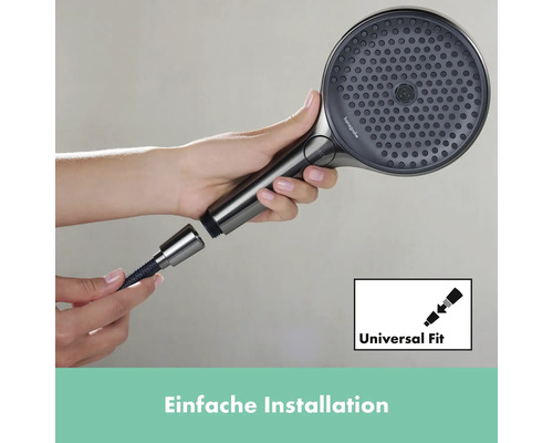 Handbrause mit Universalanschluss wird installiert